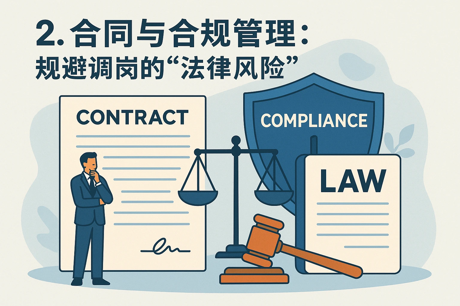2. 合同与合规管理：规避调岗的“法律风险”