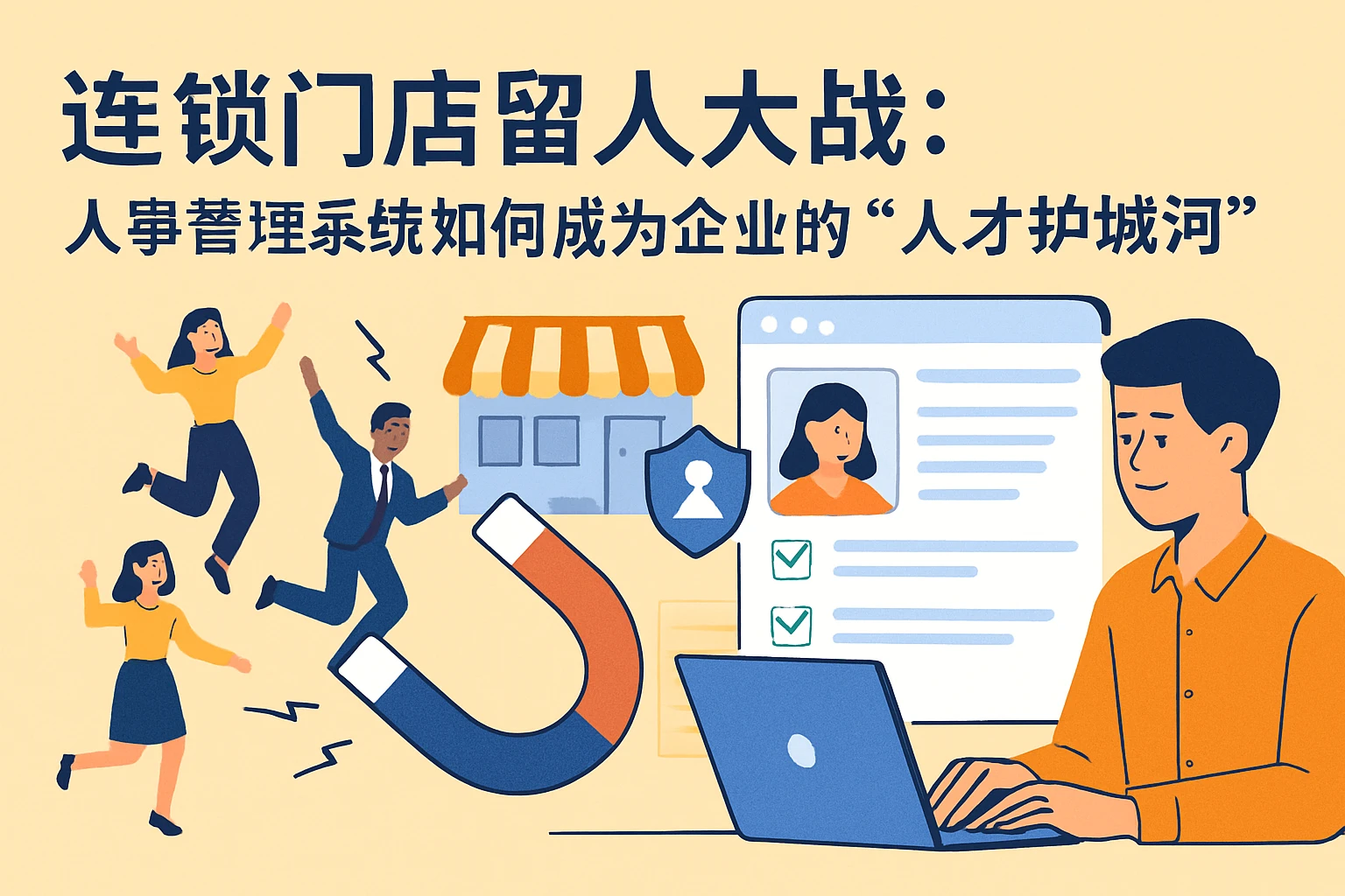 连锁门店留人大战：人事管理系统如何成为企业的“人才护城河”