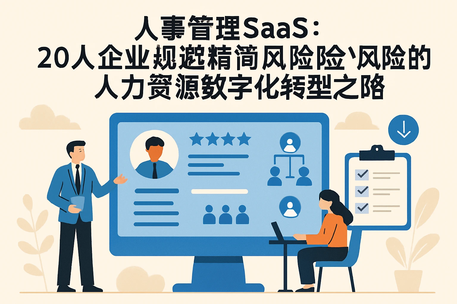 人事管理SaaS：20人企业规避精简风险的人力资源数字化转型之路