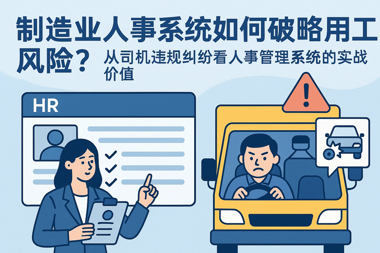 制造业人事系统如何破解用工风险？从司机违规纠纷看人事管理系统的实战价值