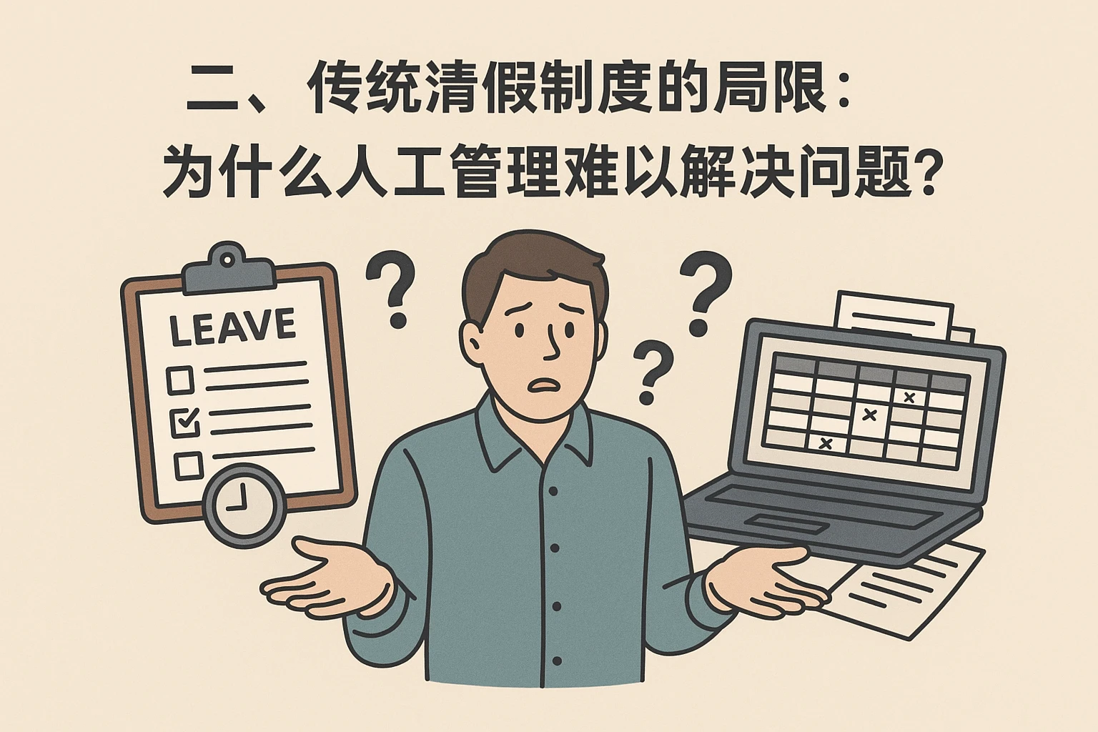二、传统请假制度的局限：为什么人工管理难以解决问题？
