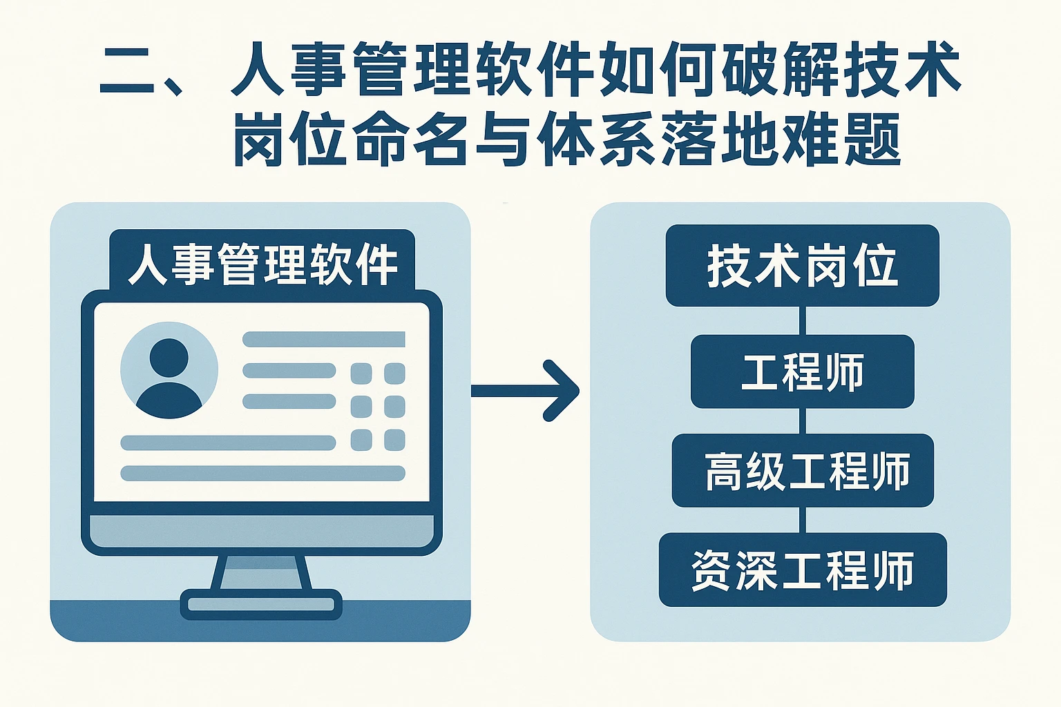 二、人事管理软件如何破解技术岗位命名与体系落地难题