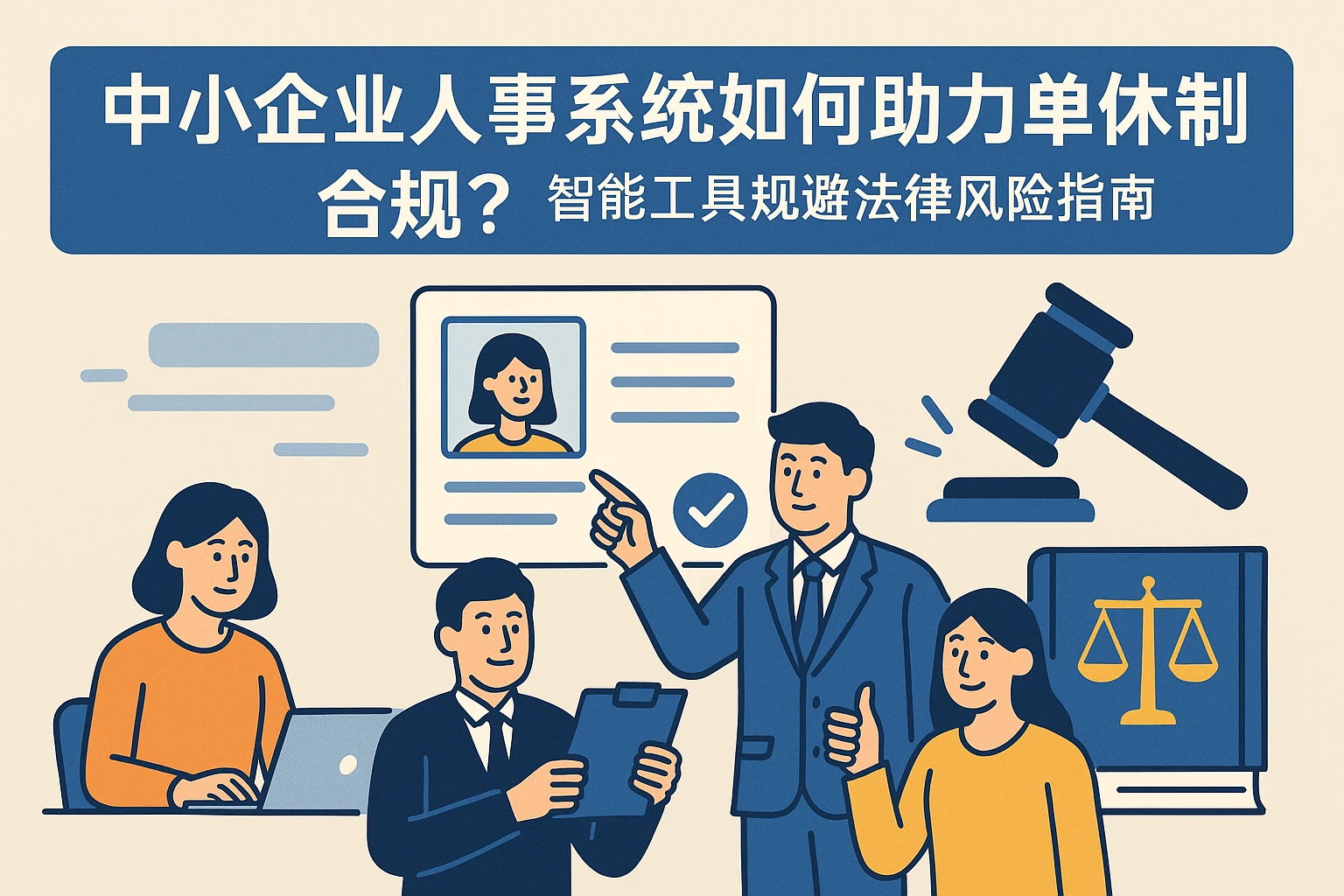 中小企业人事系统如何助力单休制合规？智能工具规避法律风险指南