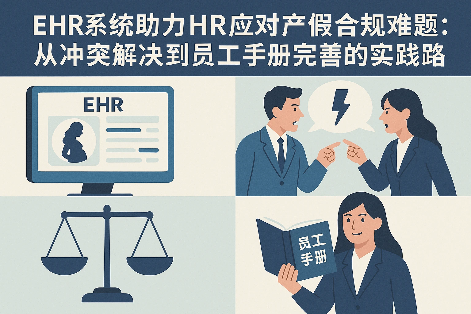 EHR系统助力HR应对产假合规难题：从冲突解决到员工手册完善的实践路径