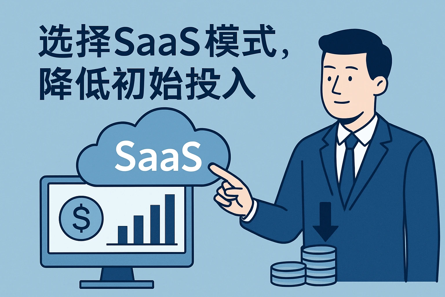 2. 选择SaaS模式，降低初始投入
