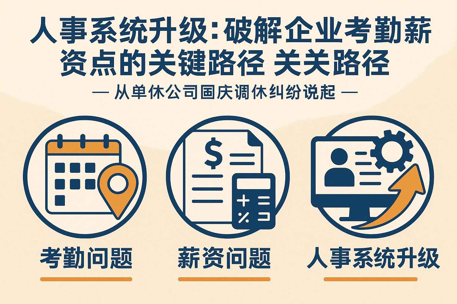 人事系统升级：破解企业考勤薪资痛点的关键路径——从单休公司国庆调休纠纷说起