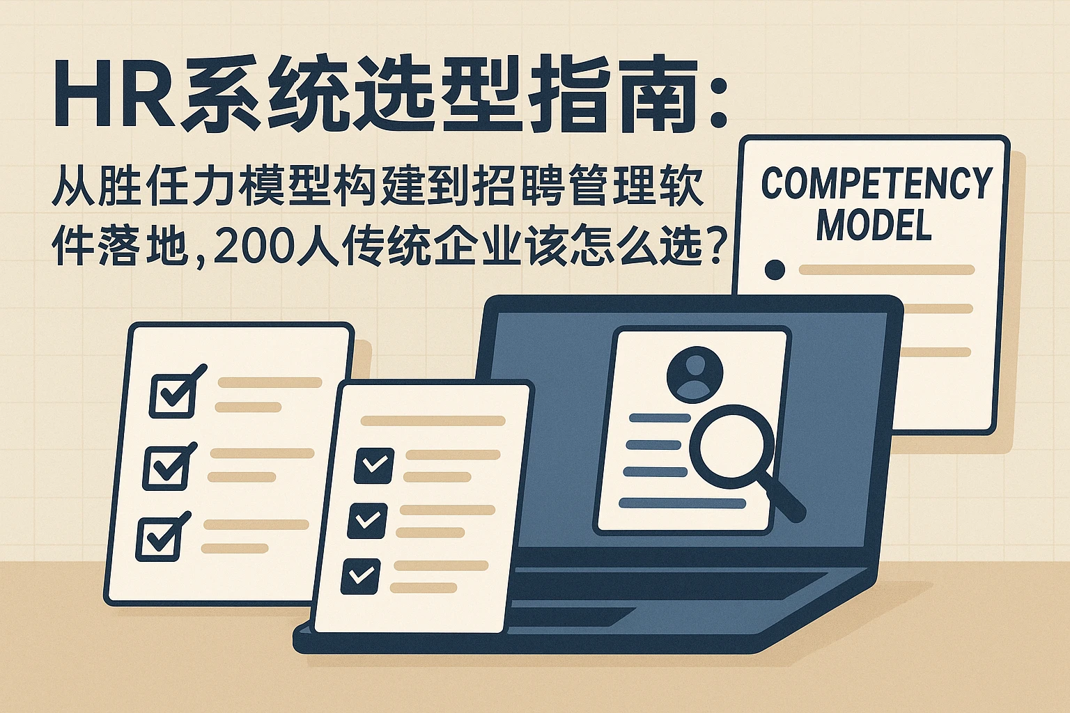 HR系统选型指南：从胜任力模型构建到招聘管理软件落地，200人传统企业该怎么选？