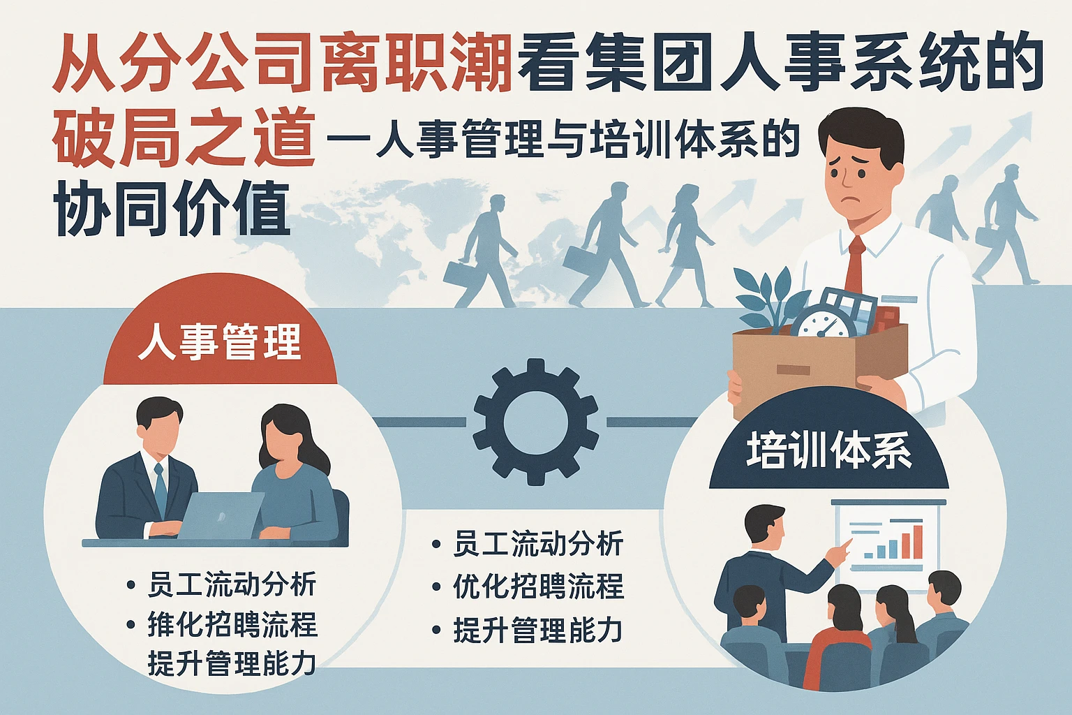从分公司离职潮看集团人事系统的破局之道——人事管理与培训体系的协同价值