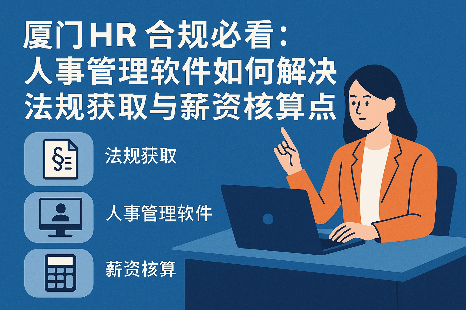 厦门HR合规必看：人事管理软件如何解决法规获取与薪资核算痛点