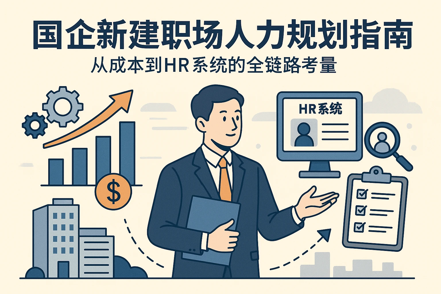 国企新建职场人力规划指南：从成本到HR系统的全链路考量