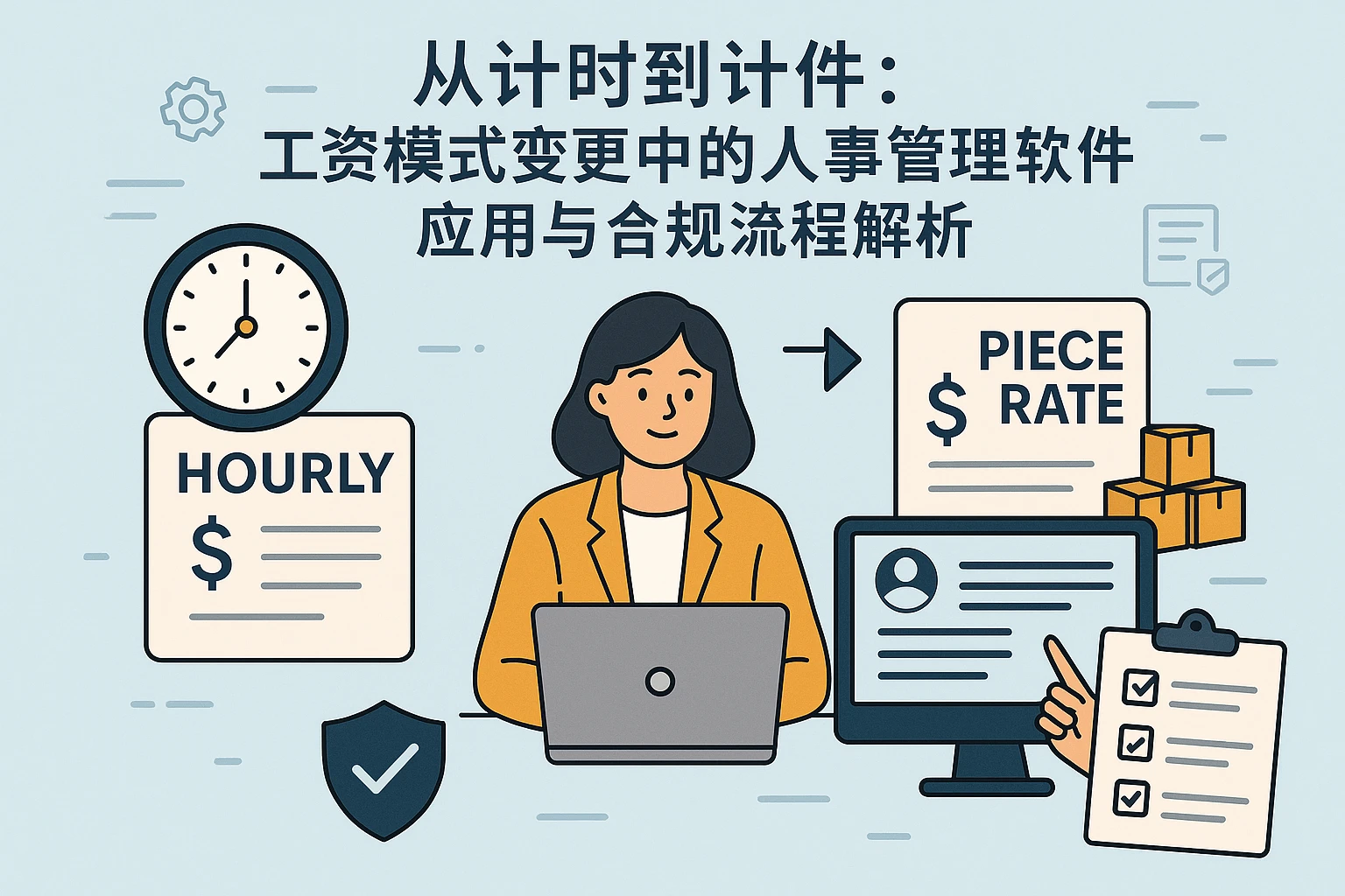 从计时到计件：工资模式变更中的人事管理软件应用与合规流程解析