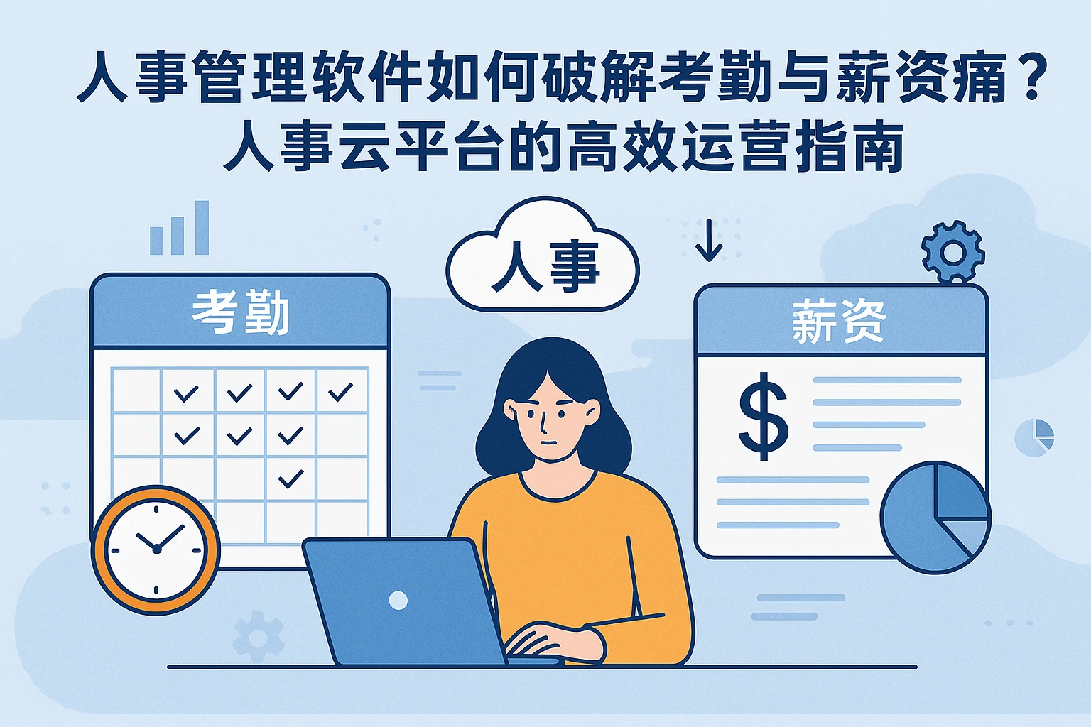 人事管理软件如何破解考勤与薪资痛点？人事云平台的高效运营指南