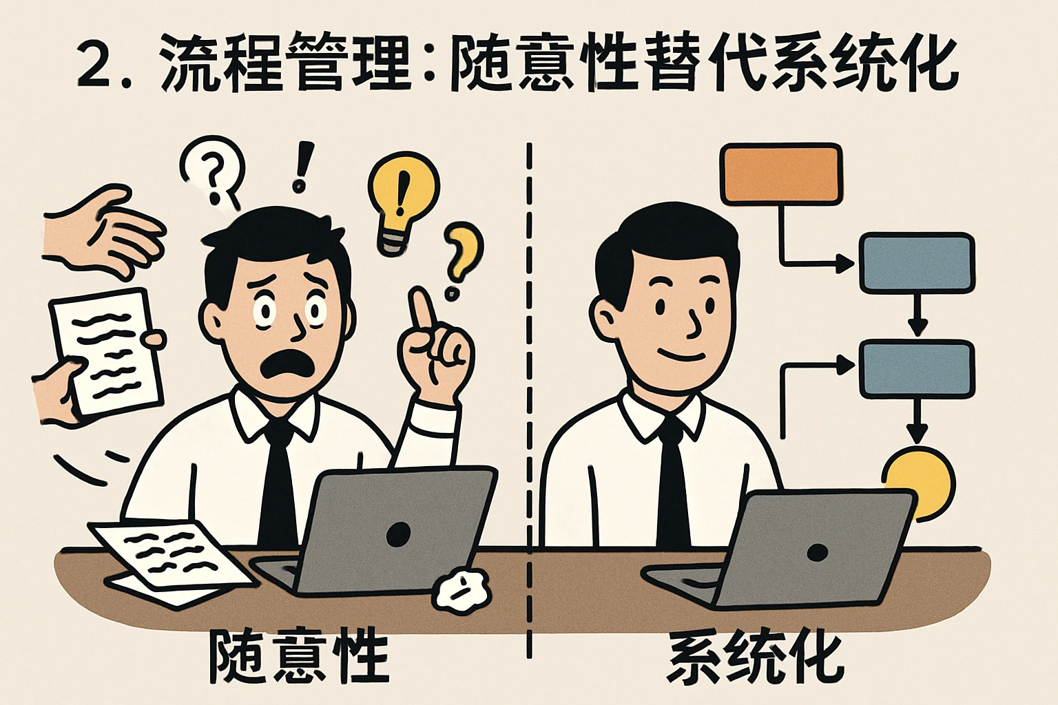 2. 流程管理：随意性替代系统化
