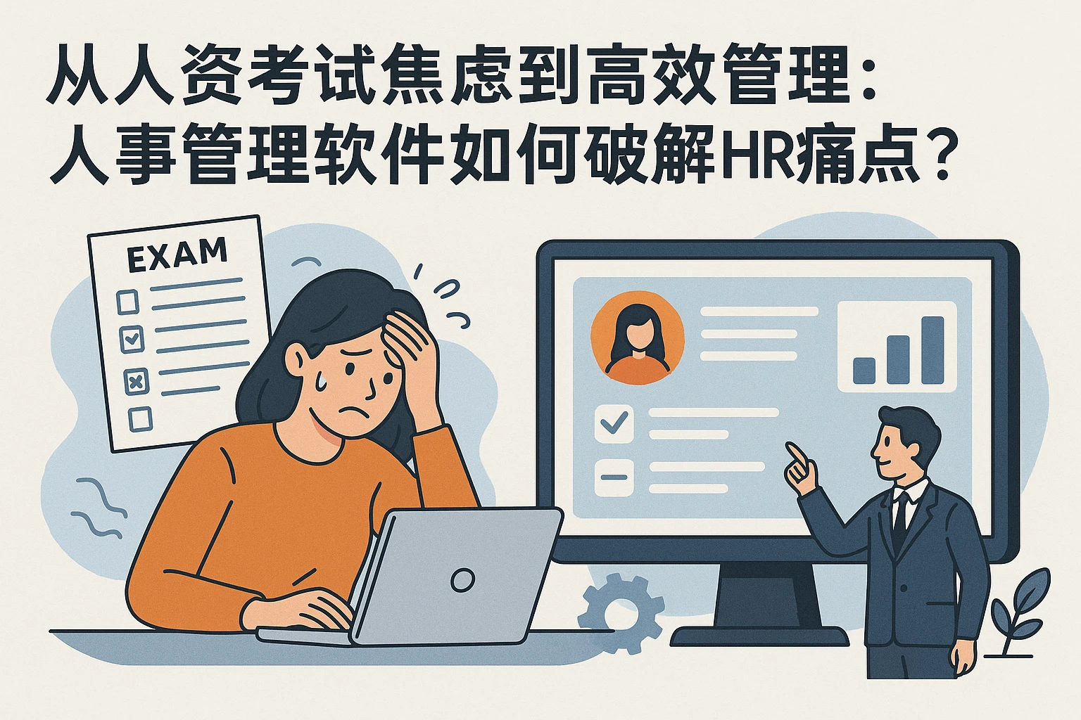 从人资考试焦虑到高效管理：人事管理软件如何破解HR痛点？