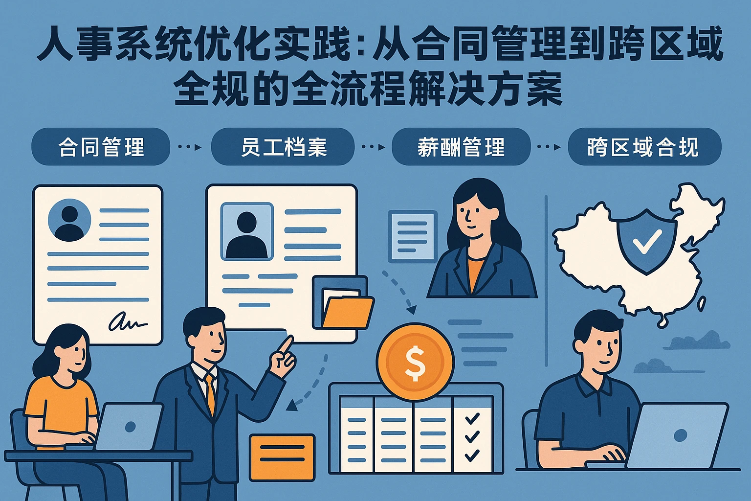人事系统优化实践：从合同管理到跨区域合规的全流程解决方案