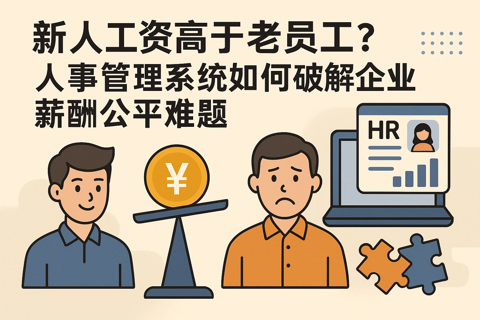 新员工工资高于老员工？人事管理系统如何破解企业薪酬公平难题