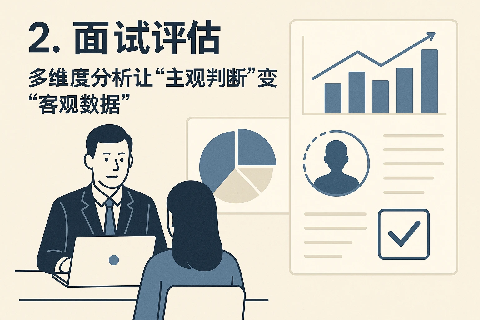 2. 面试评估：多维度分析让