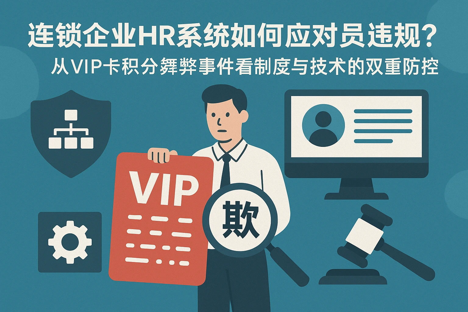 连锁企业HR系统如何应对员工违规？从VIP卡积分舞弊事件看制度与技术的双重防控