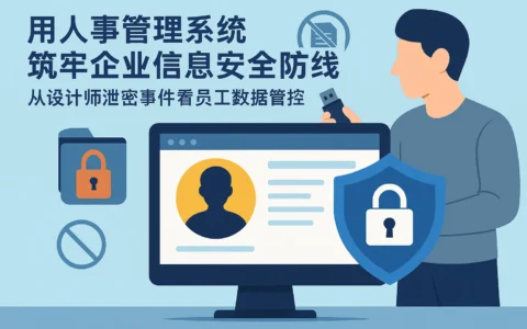 用人事管理系统筑牢企业信息安全防线：从设计师泄密事件看员工数据管控