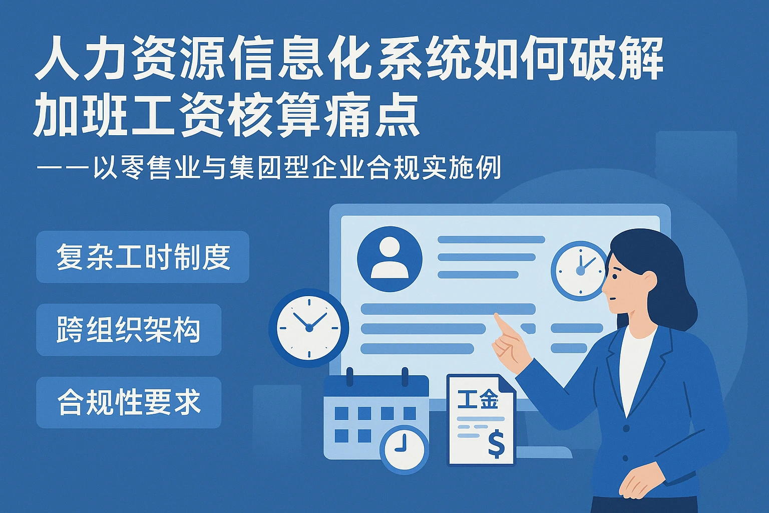 人力资源信息化系统如何破解加班工资核算痛点——以零售业与集团型企业合规实践为例