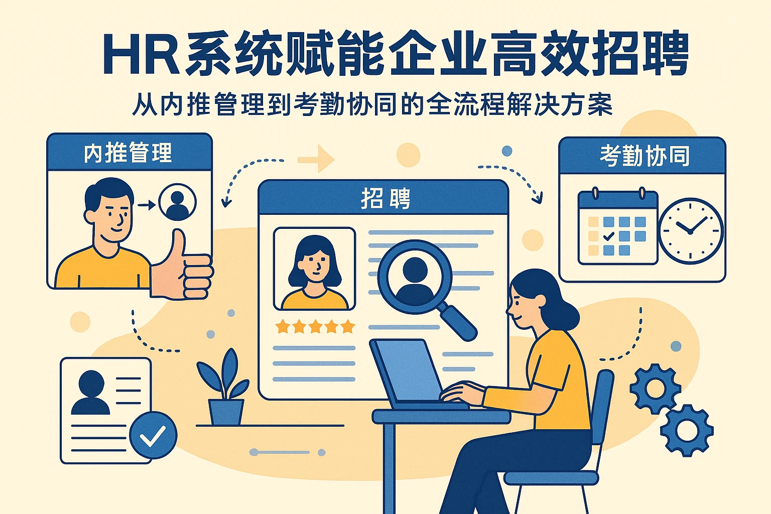 HR系统赋能企业高效招聘：从内推管理到考勤协同的全流程解决方案