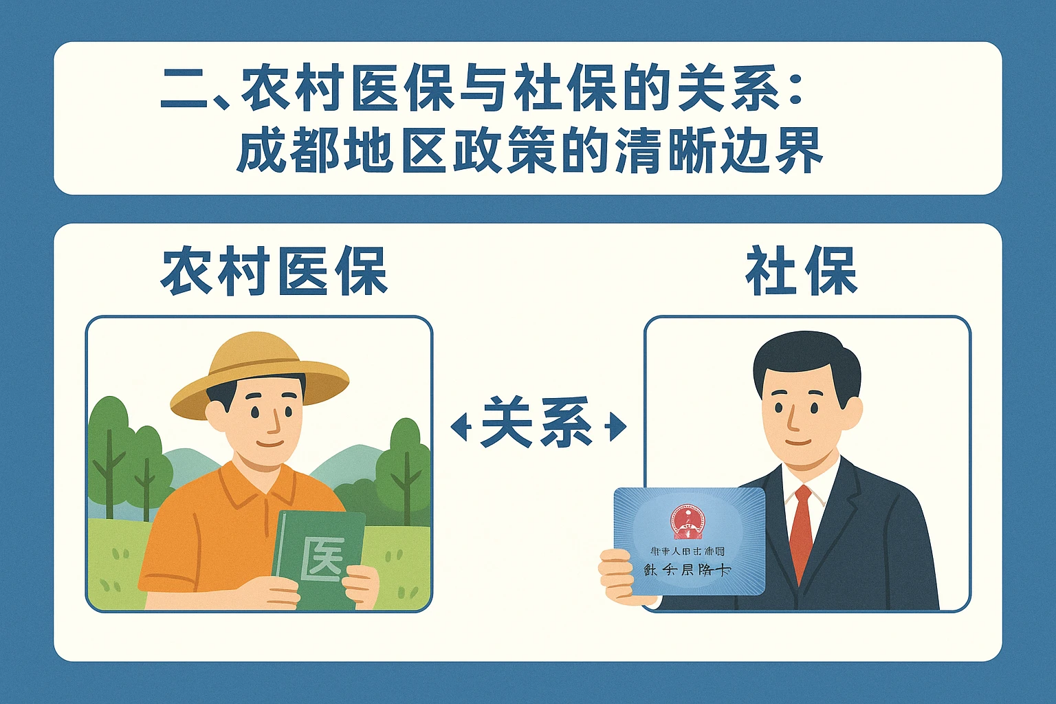 二、农村医保与社保的关系：成都地区政策的清晰边界