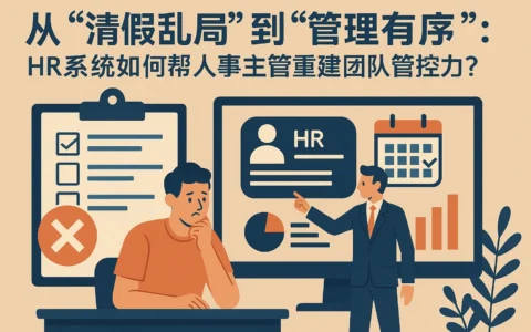 从“请假乱局”到“管理有序”：HR系统如何帮人事主管重建团队管控力？