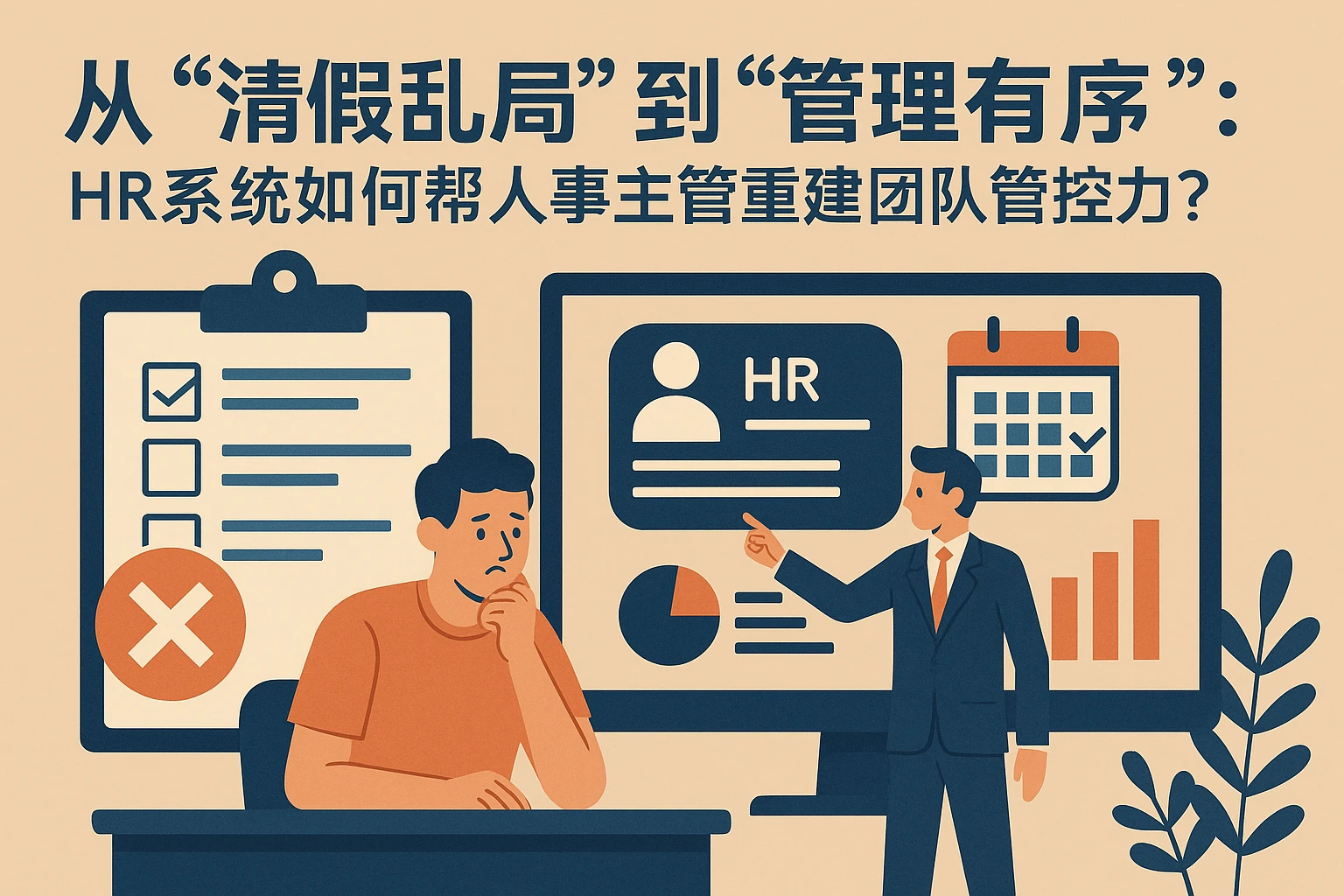 从“请假乱局”到“管理有序”：HR系统如何帮人事主管重建团队管控力？