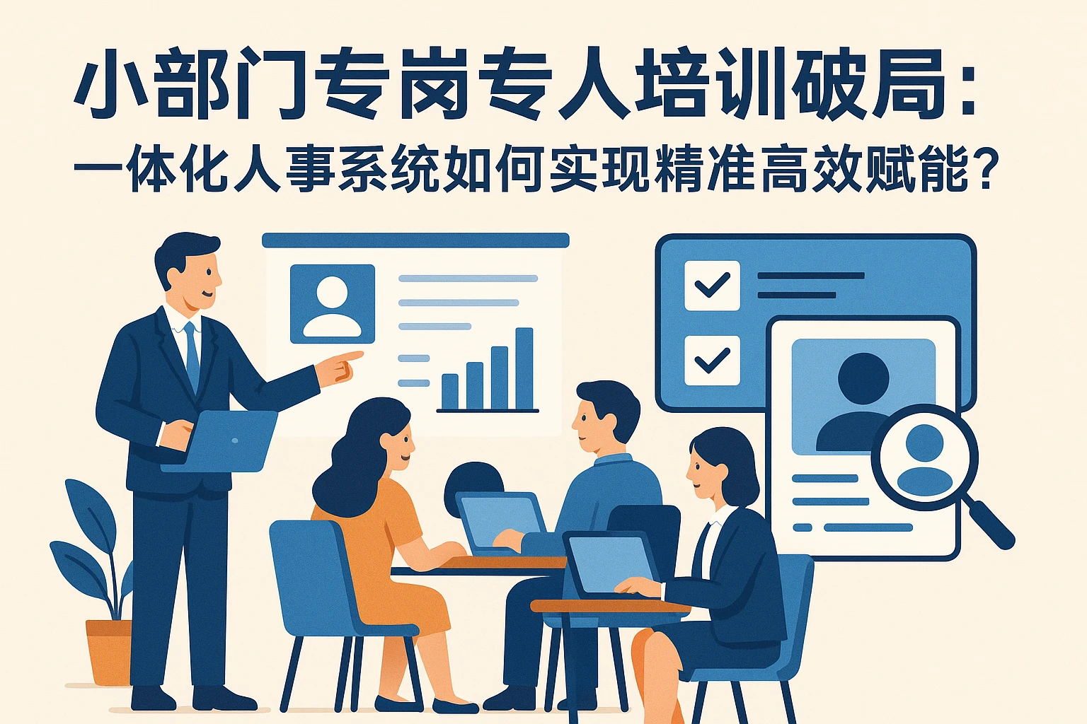 小部门专岗专人培训破局：一体化人事系统如何实现精准高效赋能？