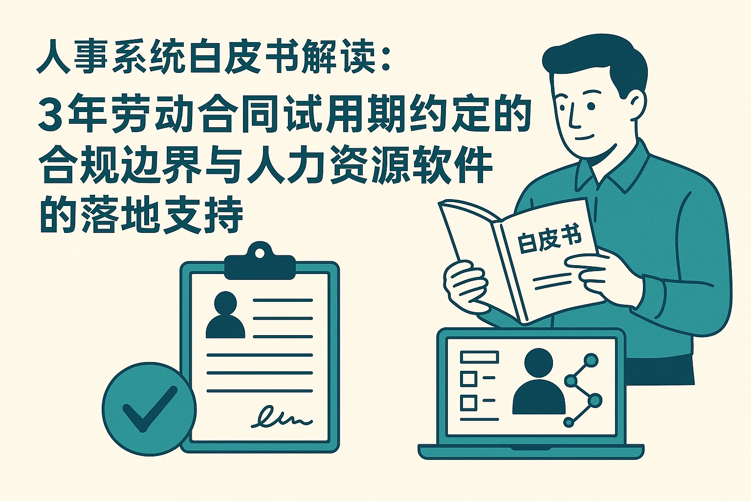 人事系统白皮书解读：3年劳动合同试用期约定的合规边界与人力资源软件的落地支持