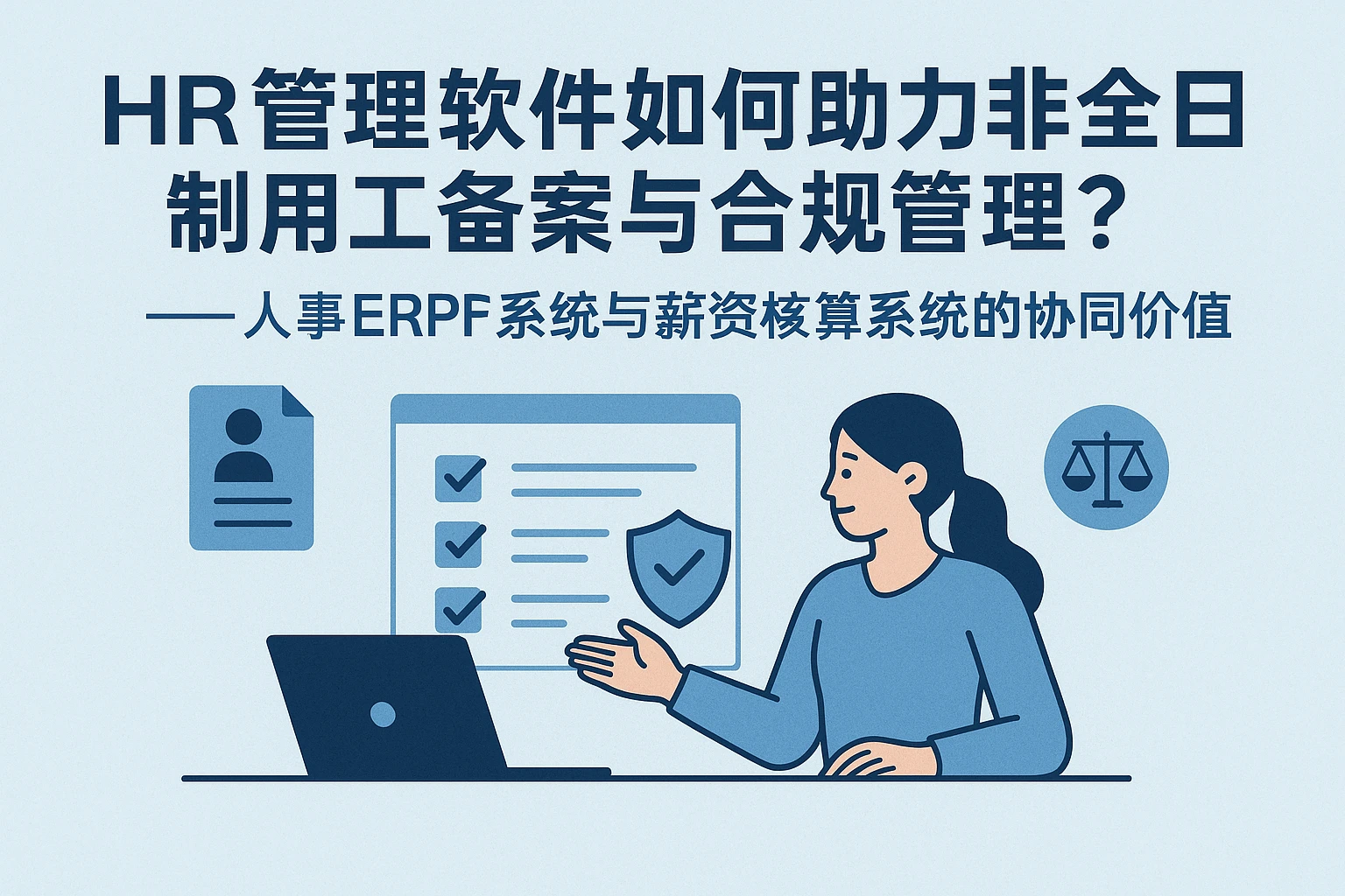 HR管理软件如何助力非全日制用工备案与合规管理？——人事ERP系统与薪资核算系统的协同价值