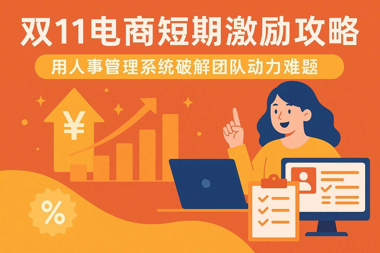 双11电商短期激励攻略：用人事管理系统破解团队动力难题