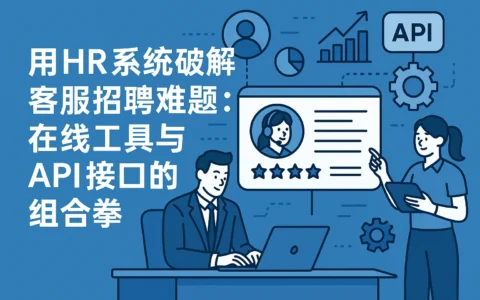 用HR系统破解客服招聘难题:在线工具与API接口的组合拳