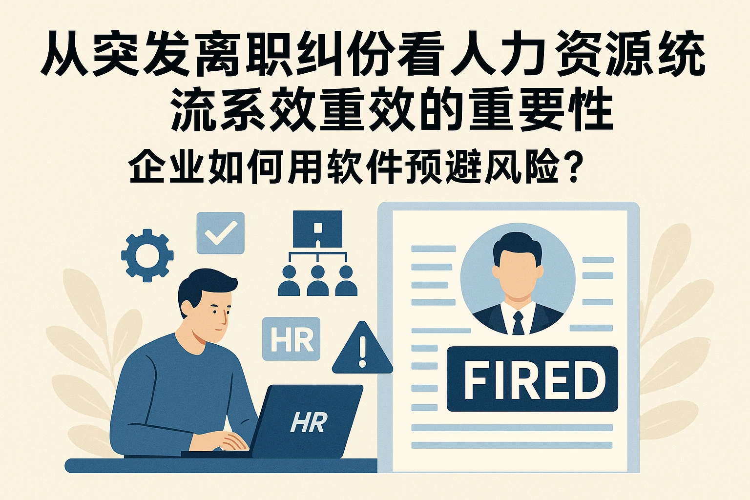 从突发离职纠纷看人力资源全流程系统的重要性：企业如何用软件规避风险？