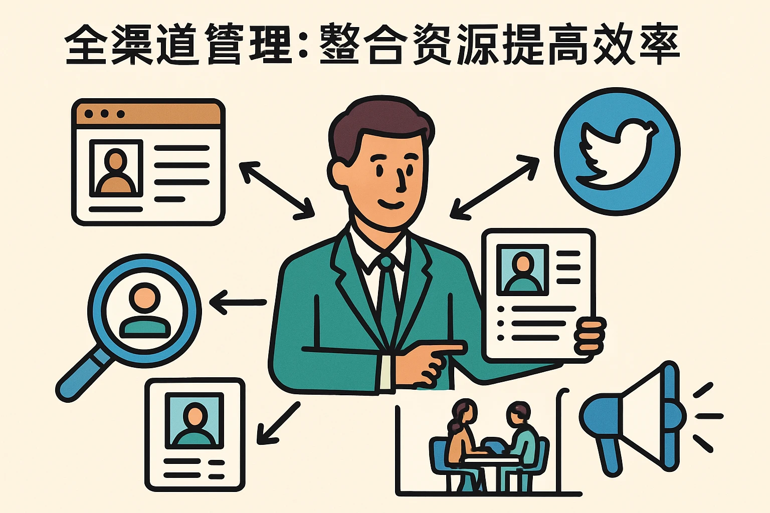 2. 全渠道管理：整合资源提高招聘效率