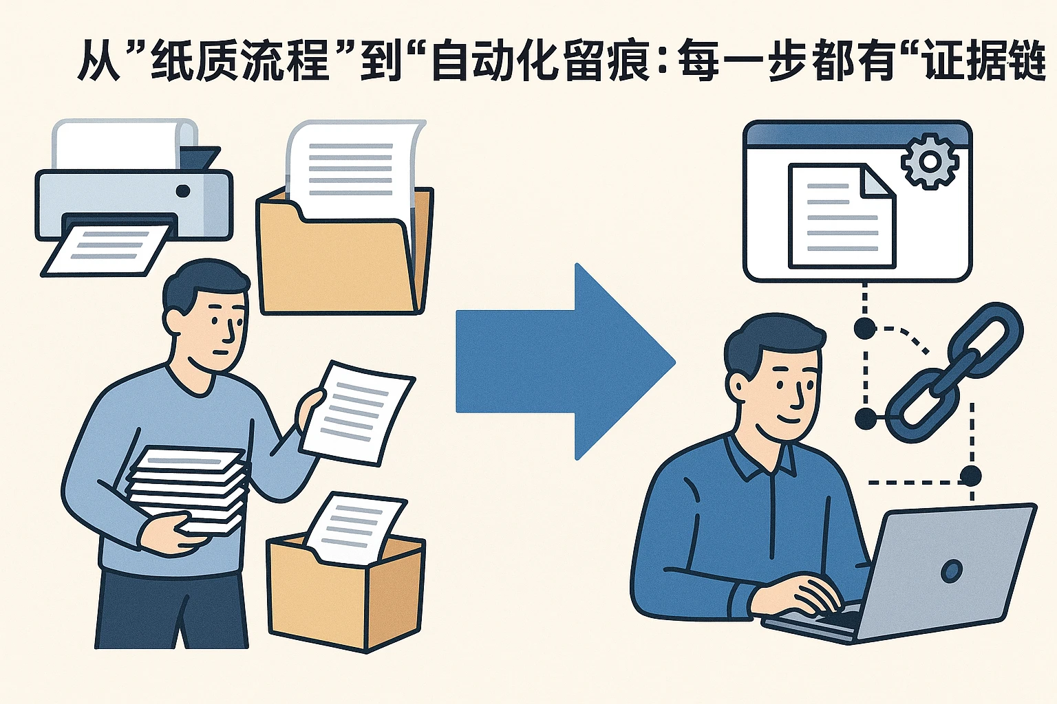 2. 从“纸质流程”到“自动化留痕”：每一步都有“证据链”