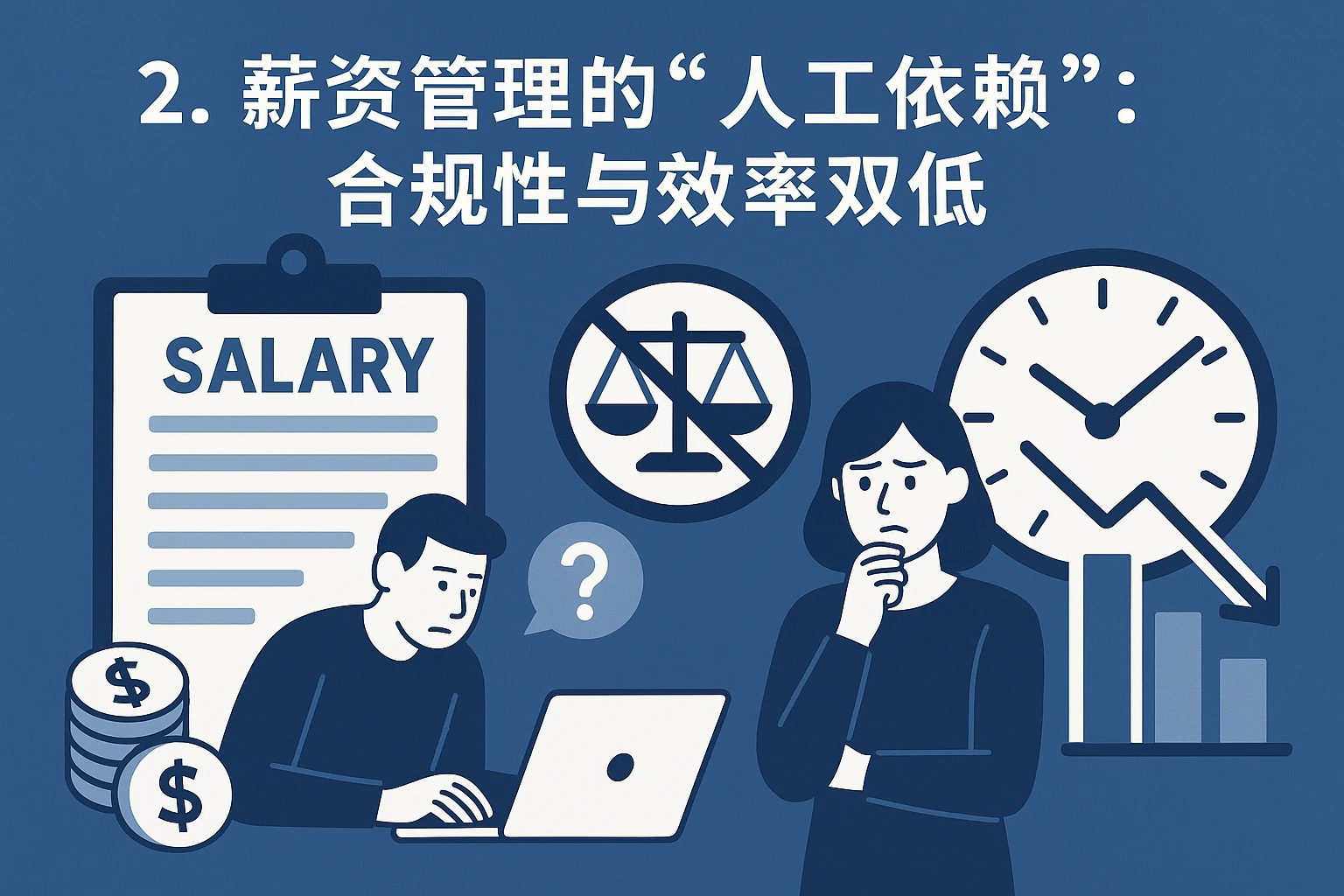 2. 薪资管理的“人工依赖”：合规性与效率双低