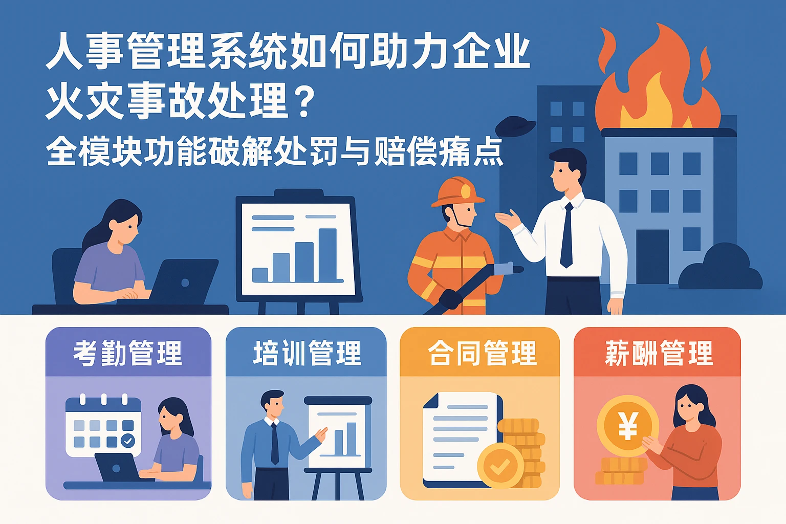 人事管理系统如何助力企业火灾事故处理？全模块功能破解处罚与赔偿痛点