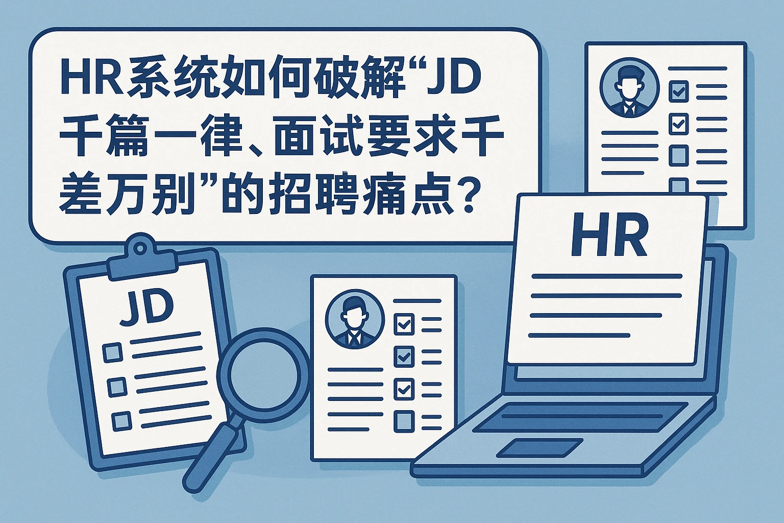 HR系统如何破解“JD千篇一律，面试要求千差万别”的招聘痛点？