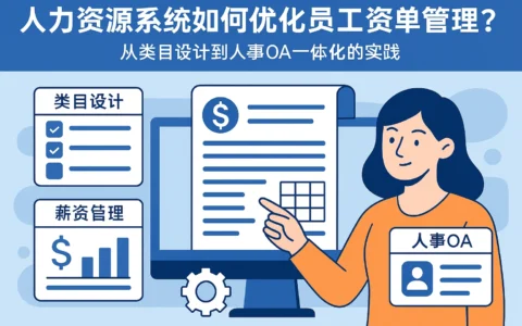人力资源系统如何优化员工工资单管理?从类目设计到人事OA一体化的实践