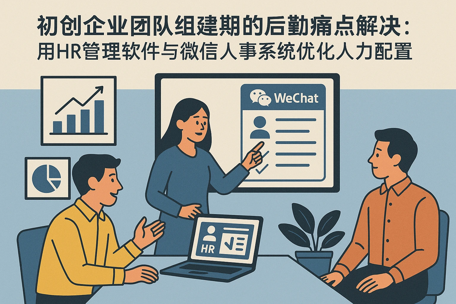 初创企业团队组建期的后勤痛点解决：用HR管理软件与微信人事系统优化人力配置