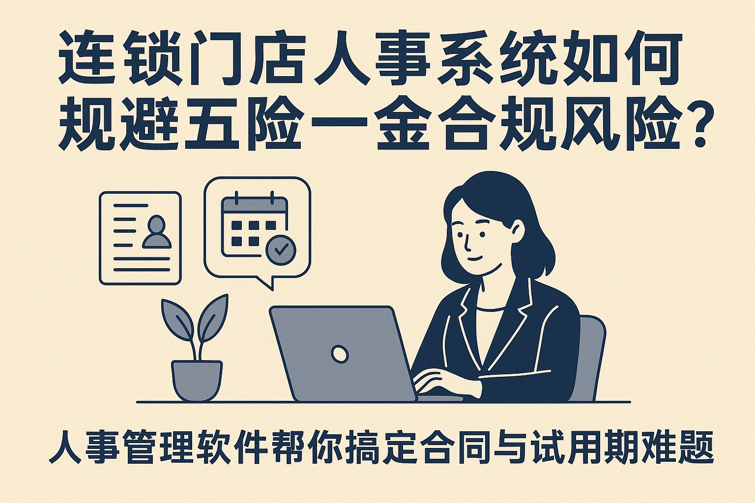 连锁门店人事系统如何规避五险一金合规风险？人事管理软件帮你搞定合同与试用期难题