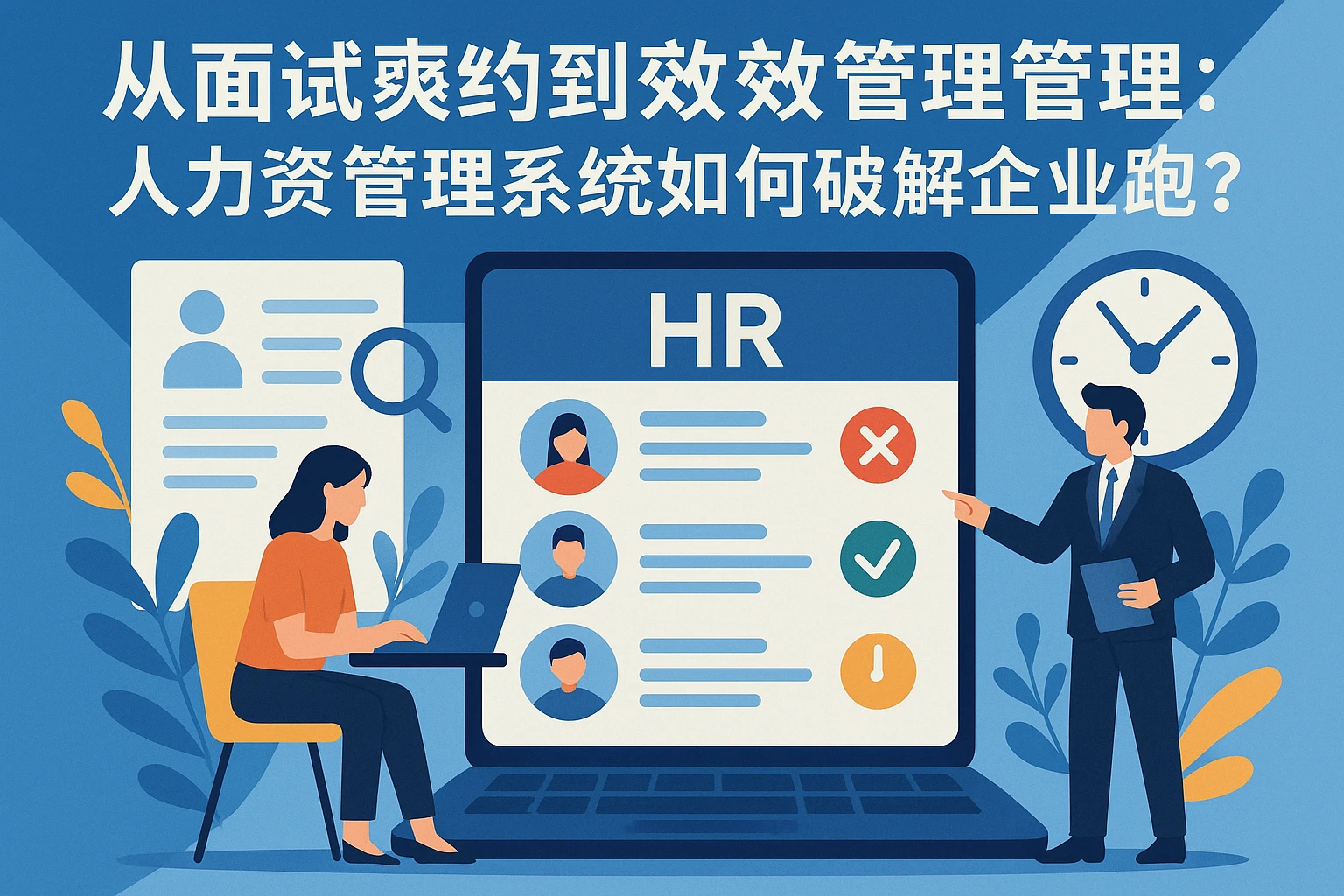 从面试爽约到高效管理：人力资源管理系统如何破解企业招聘痛点？