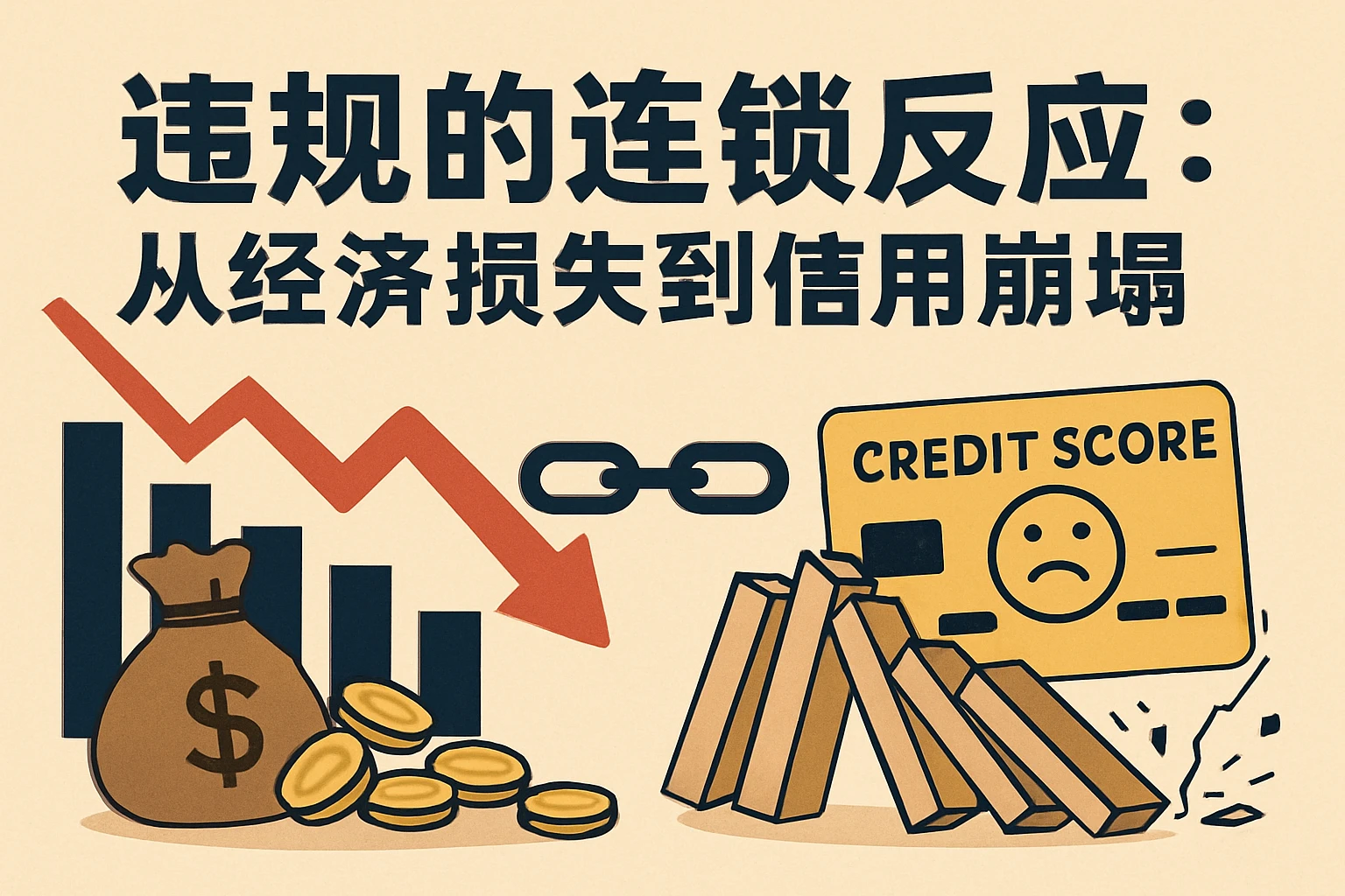 2. 违规的连锁反应：从经济损失到信用崩塌