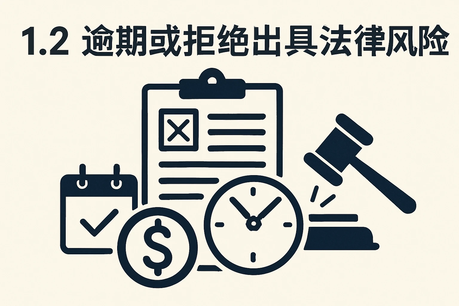 1.2 逾期或拒绝出具的法律风险