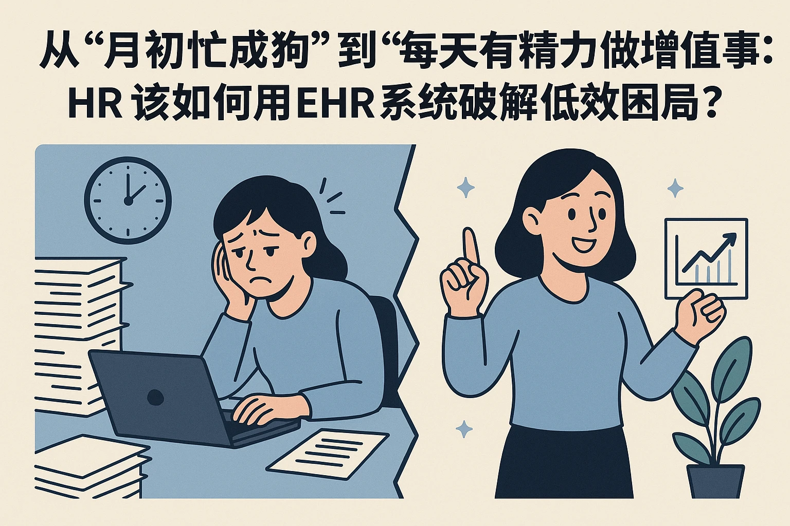 从“月初忙成狗”到“每天有精力做增值事”：HR该如何用EHR系统破解低效困局？