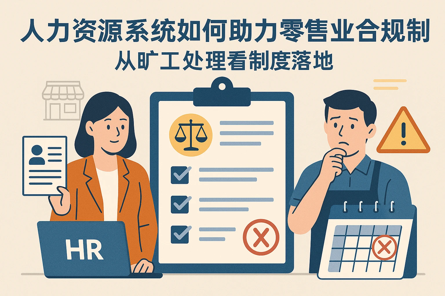 人力资源系统如何助力零售业合规管理：从旷工处理看制度落地