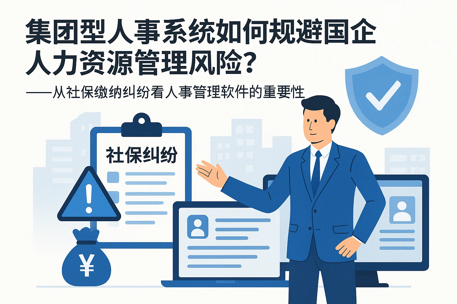 集团型人事系统如何规避国企人力资源管理风险？——从社保缴纳纠纷看人事管理软件的重要性