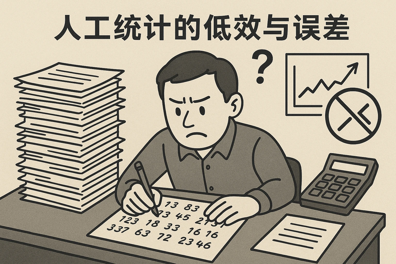 2. 人工统计的低效与误差