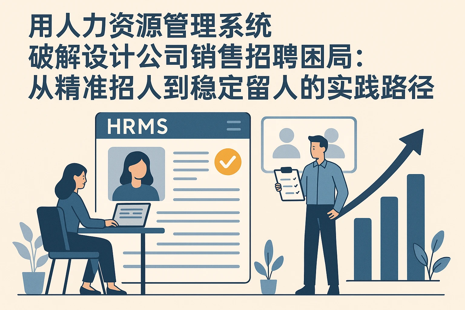 用人力资源管理系统破解设计公司销售招聘困局：从精准招人到稳定留人的实践路径